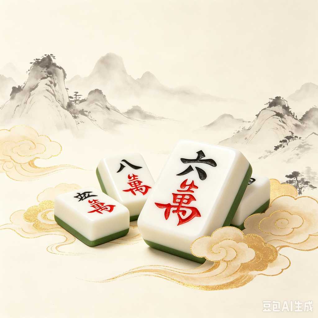unique color mahjong tiles design