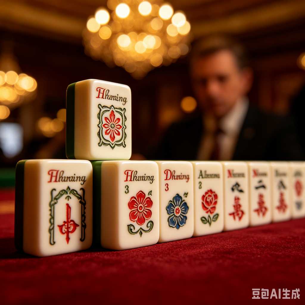 simulated ivory mahjong set